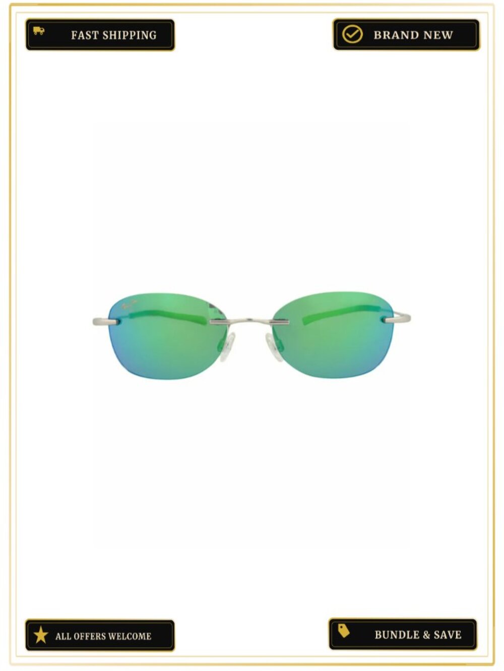 Round-Frame Memory Metal Sunglasses Unbranded